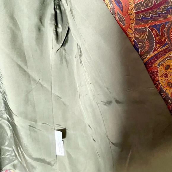 90s Vintage 70s Style Paisley Print Blazer Jacket - Picture 10 of 12